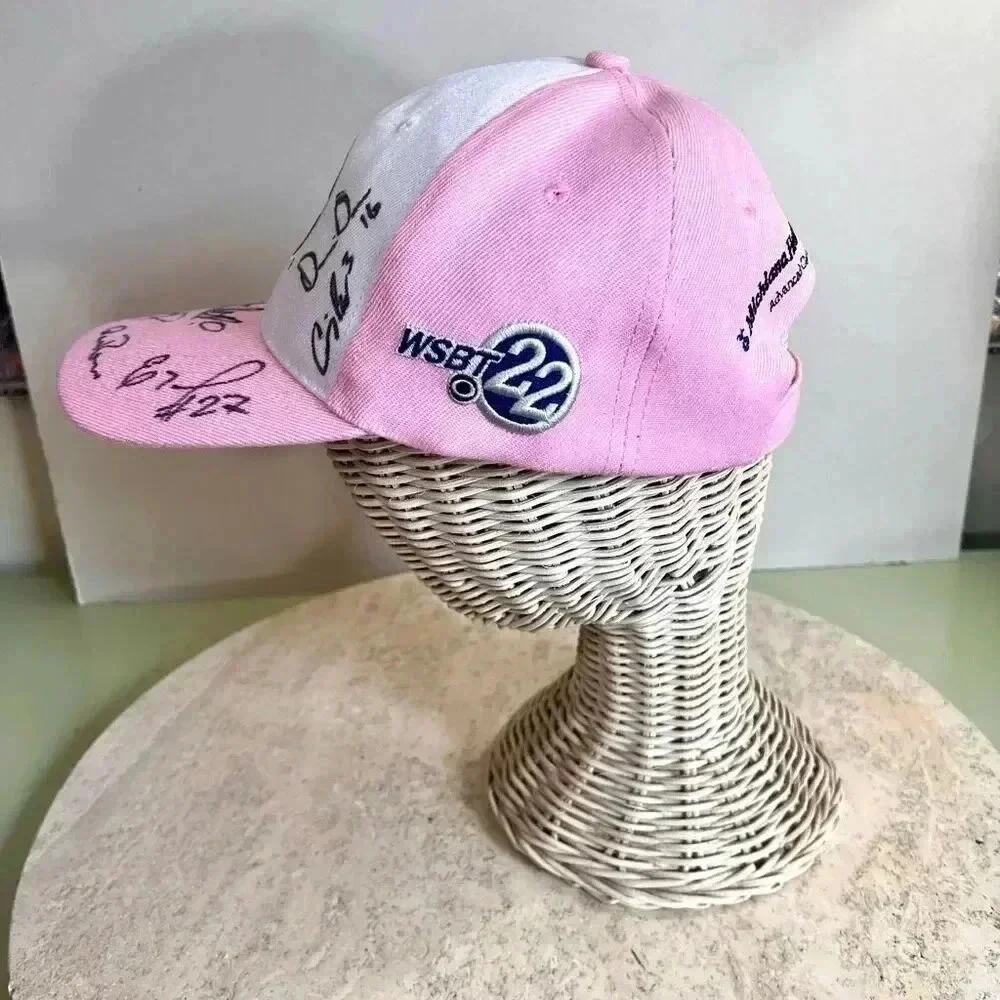 Associated Premier Corp Pink Womens Signed South Bend Cubs Baseball Hat NWOT‎